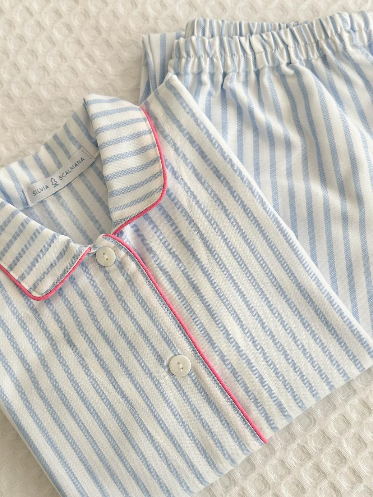 COMPLETO BIMBO BASTONCINO AZZURRO PROFILO FRAGOLA COBFBAS AZZFRG SILVIA SCALMANA 