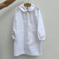 GREMBIULE SCUOLA BIANCO CON PIZZO GREMBIULE PIZZO BIANCO CASA DEL BIANCO 