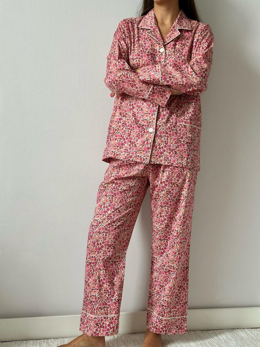 LIBERTY WOMEN'S "POPPY AND DAISY" PINK PAJAMAS