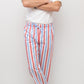 PANTALONI POPELINE UOMO TAGLIATELLA MISTA AZZURRO/ROSSO PAUPAZZ ROS SILVIA SCALMANA 
