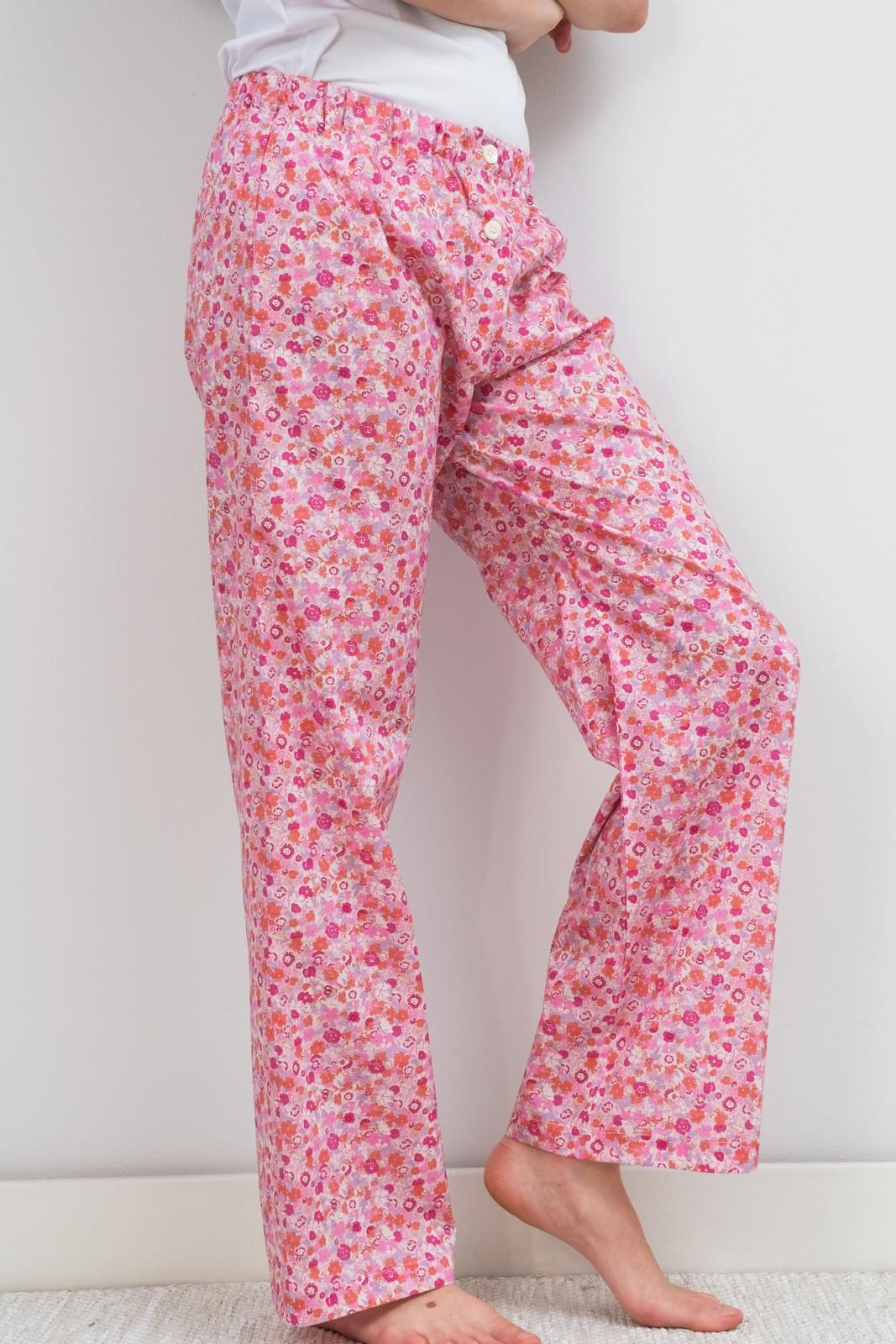 PANTALONI LIBERTY DONNA GEORGIE ROSA PADL GEORGIEROSA SILVIA SCALMANA 