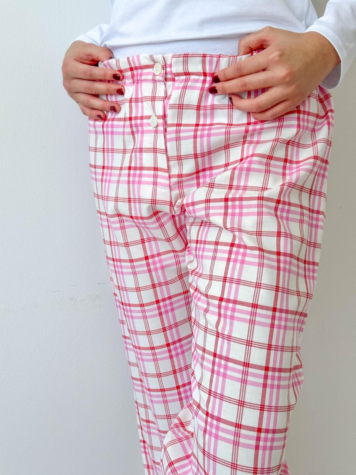 PANTALONI DONNA SCOZZESE FRAGOLA/ROSSO PADFSCO FRG SILVIA SCALMANA 