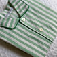 CHILDREN'S GREEN STRIPE FLANNEL PAJAMAS