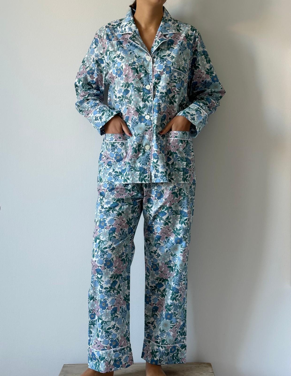 PIGIAMA LIBERTY DONNA "CLARABELL" AZZURRO CODL CLARABELLAZZURRO SILVIA SCALMANA 