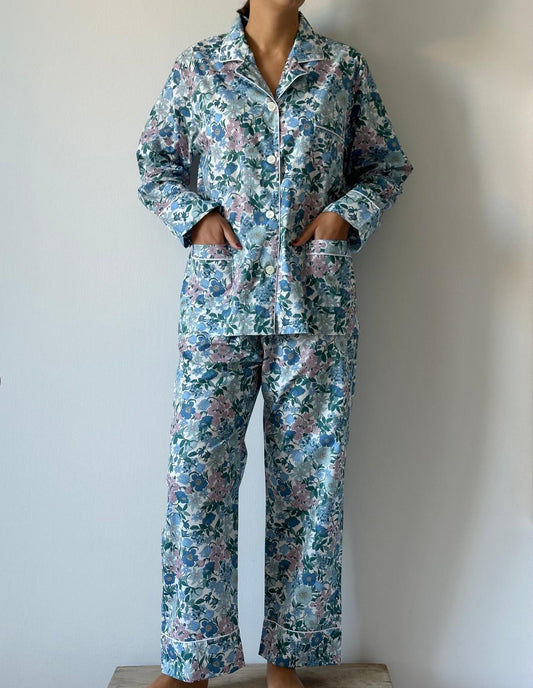 PIGIAMA LIBERTY DONNA "CLARABELL" AZZURRO CODL CLARABELLAZZURRO SILVIA SCALMANA 