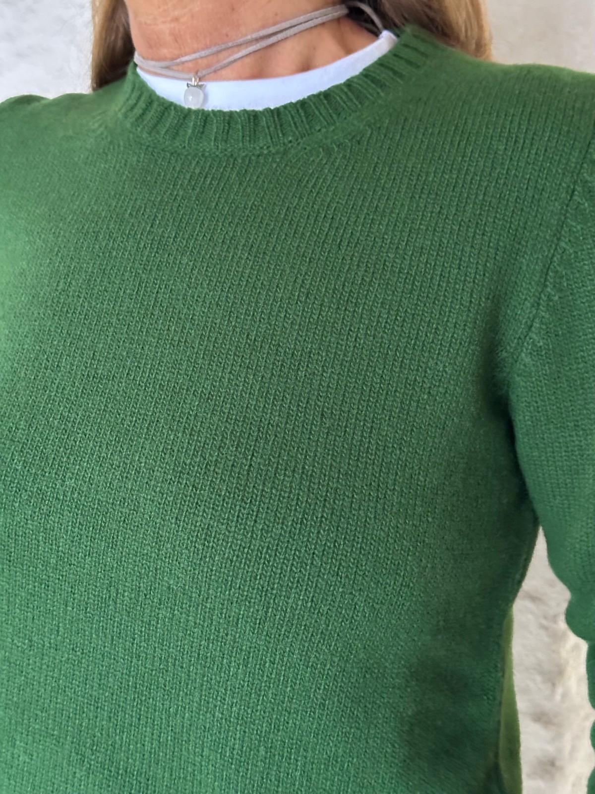 GOLF GIROCOLLO DONNA LANA VERDE LAURO GIRTDL VERDELAURO SILVIA SCALMANA 