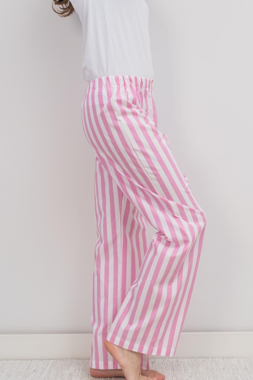 PANTALONI POPELINE DONNA TAGLIATELLA FRAGOLA PADPTAG FRG SILVIA SCALMANA 
