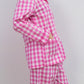 COMPLETO DONNA QUADRONE FRAGOLA PROFILO LAMPONE CODPQDR FRGLAM SILVIA SCALMANA 