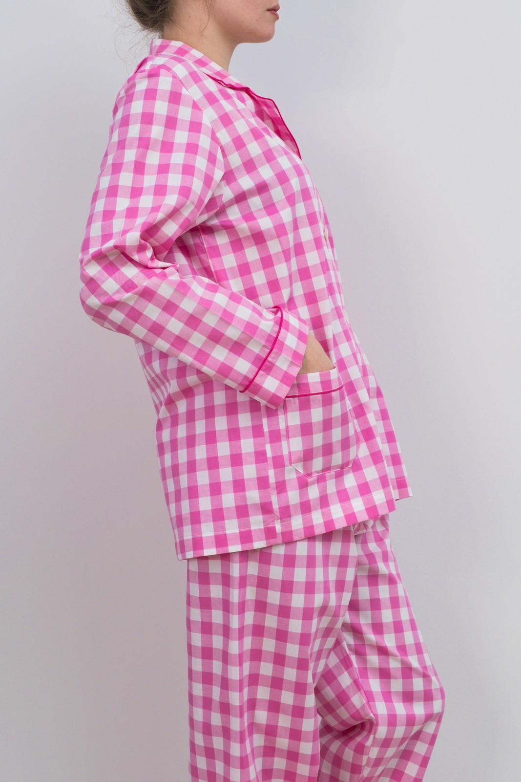 COMPLETO DONNA QUADRONE FRAGOLA PROFILO LAMPONE CODPQDR FRGLAM SILVIA SCALMANA 