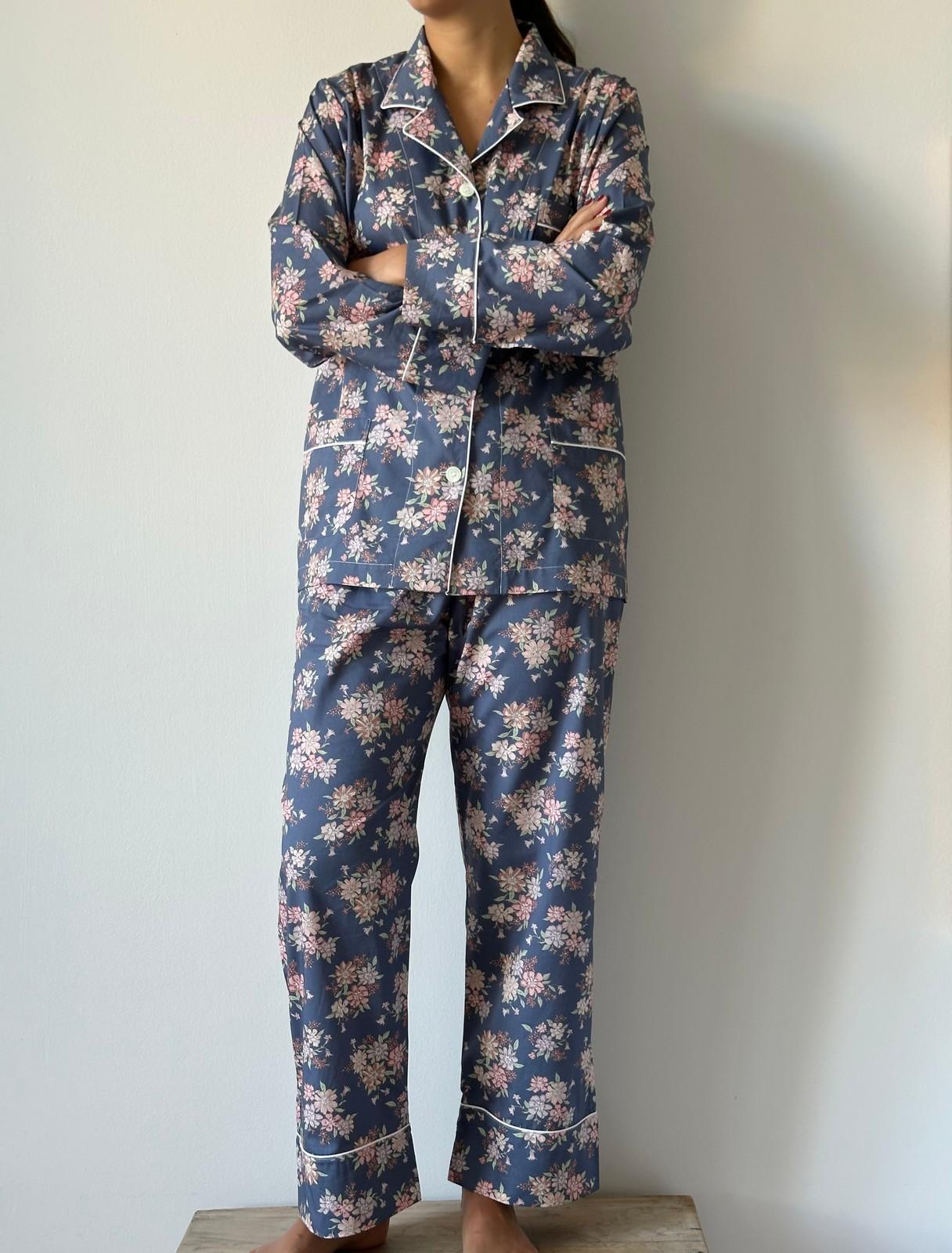 PIGIAMA LIBERTY DONNA "LYNDA ANNE" BLU CODL LYNDAANNEBLU SILVIA SCALMANA 