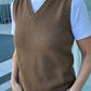 GILET COTONE DONNA MARRONE GILTDC MARRONE SILVIA SCALMANA 