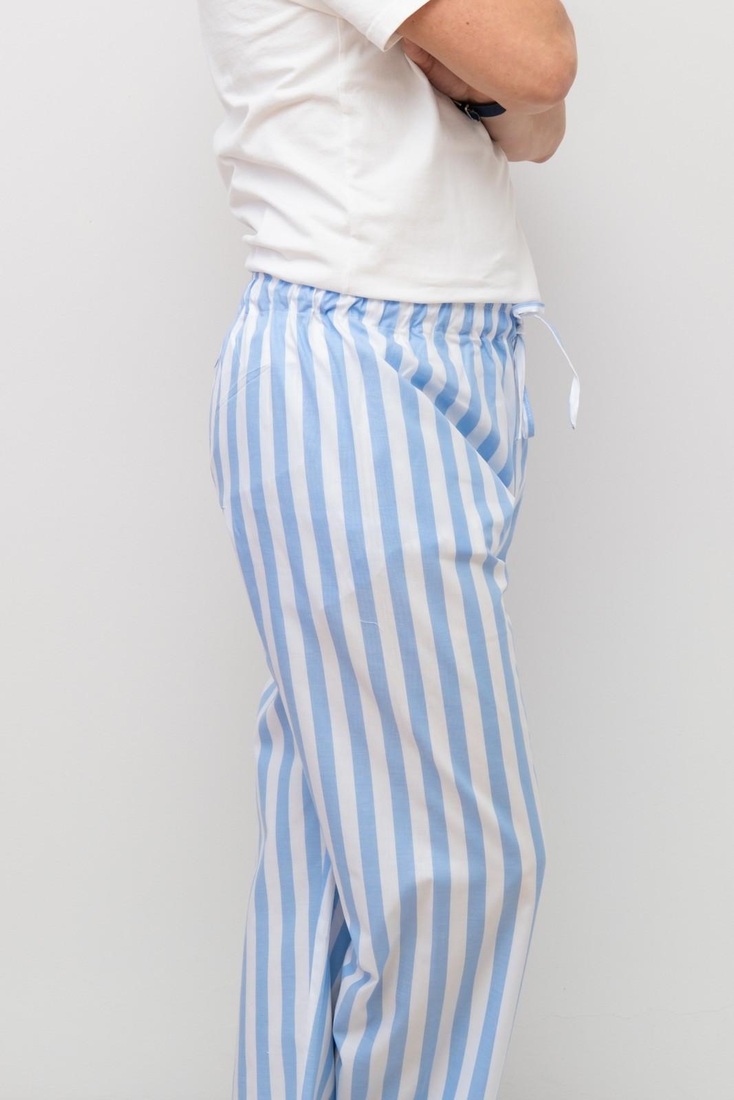 PANTALONI POPELINE UOMO TAGLIATELLA AZZURRA PAUPTAG AZZ SILVIA SCALMANA 