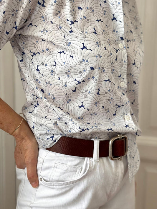 CAMICIA LIBERTY DONNA "POIRET SHELL" BLU