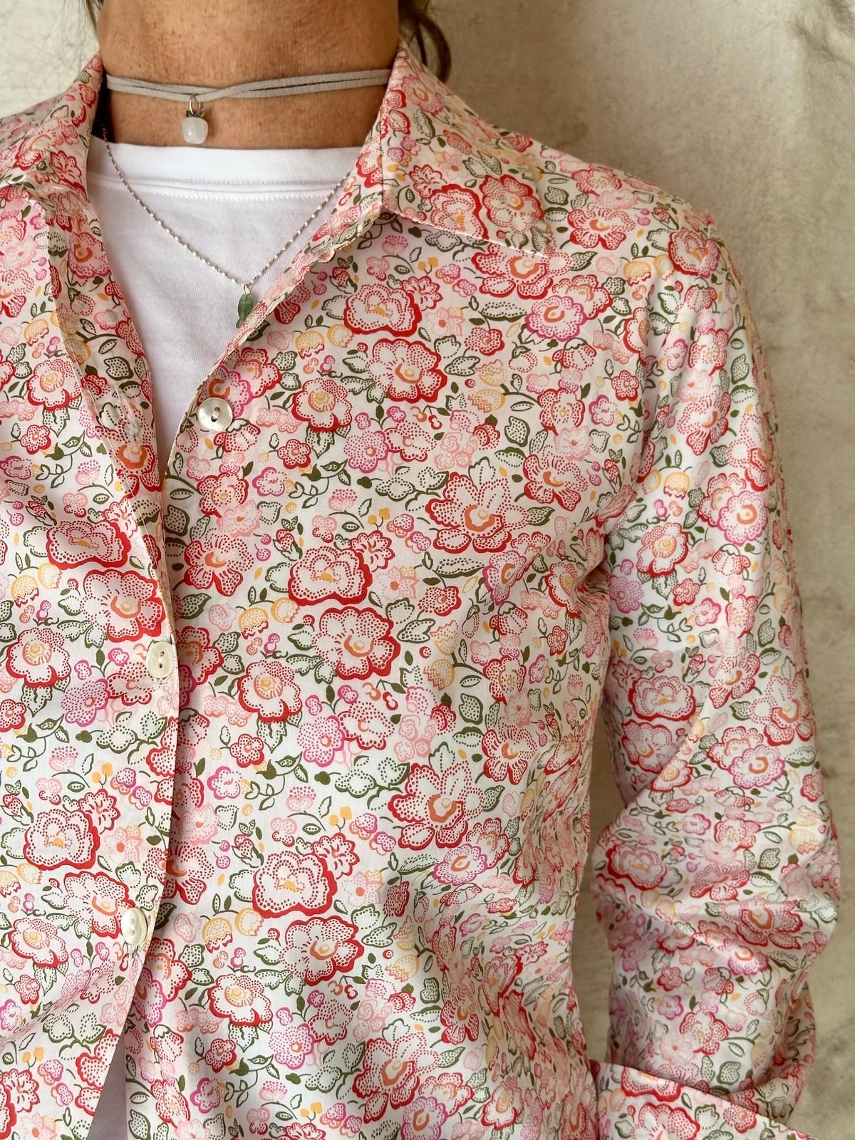 CAMICIA DONNA LIBERTY "BETSY DOT" ROSA CADL BETSYDOTROSA SILVIA SCALMANA 