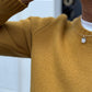 GIROCOLLO DONNA IN LANA "ORO"