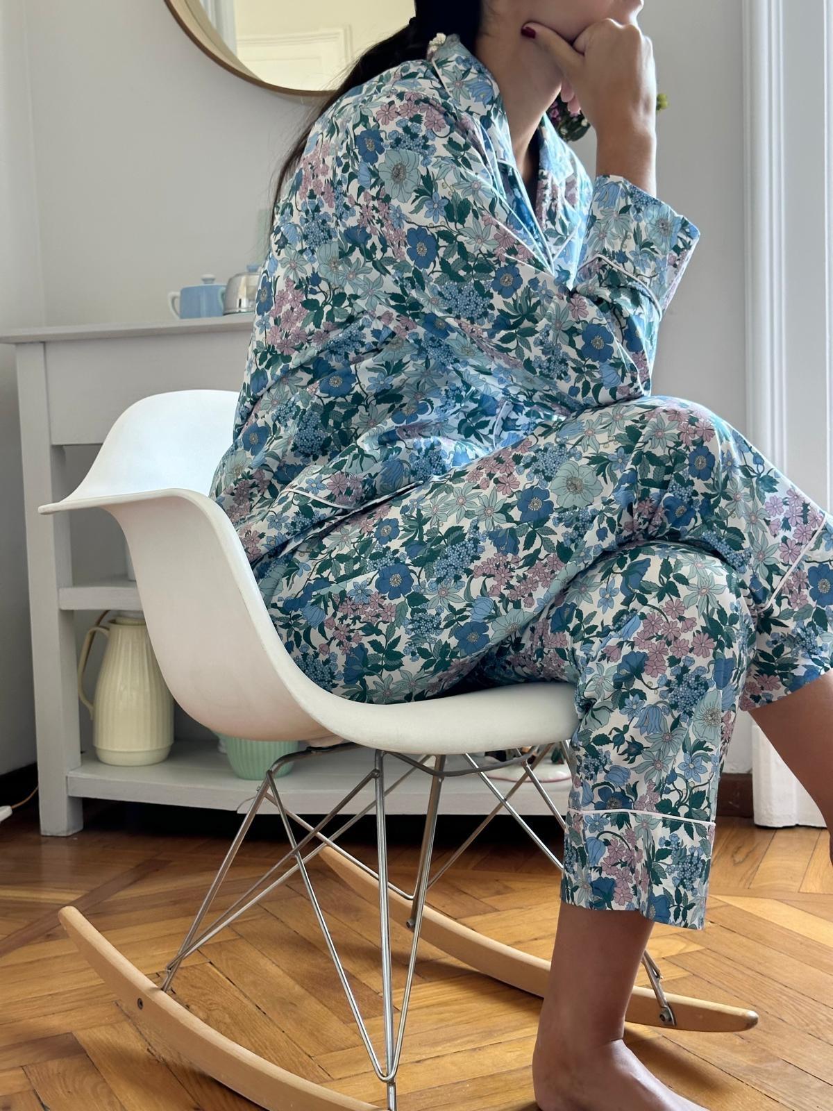 PIGIAMA LIBERTY DONNA "CLARABELL" AZZURRO CODL CLARABELLAZZURRO SILVIA SCALMANA 