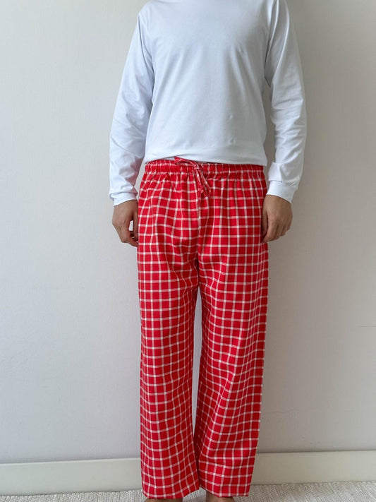 PANTALONI UOMO FINESTRATO FONDO ROSSO PAUFFIN ROS SILVIA SCALMANA 