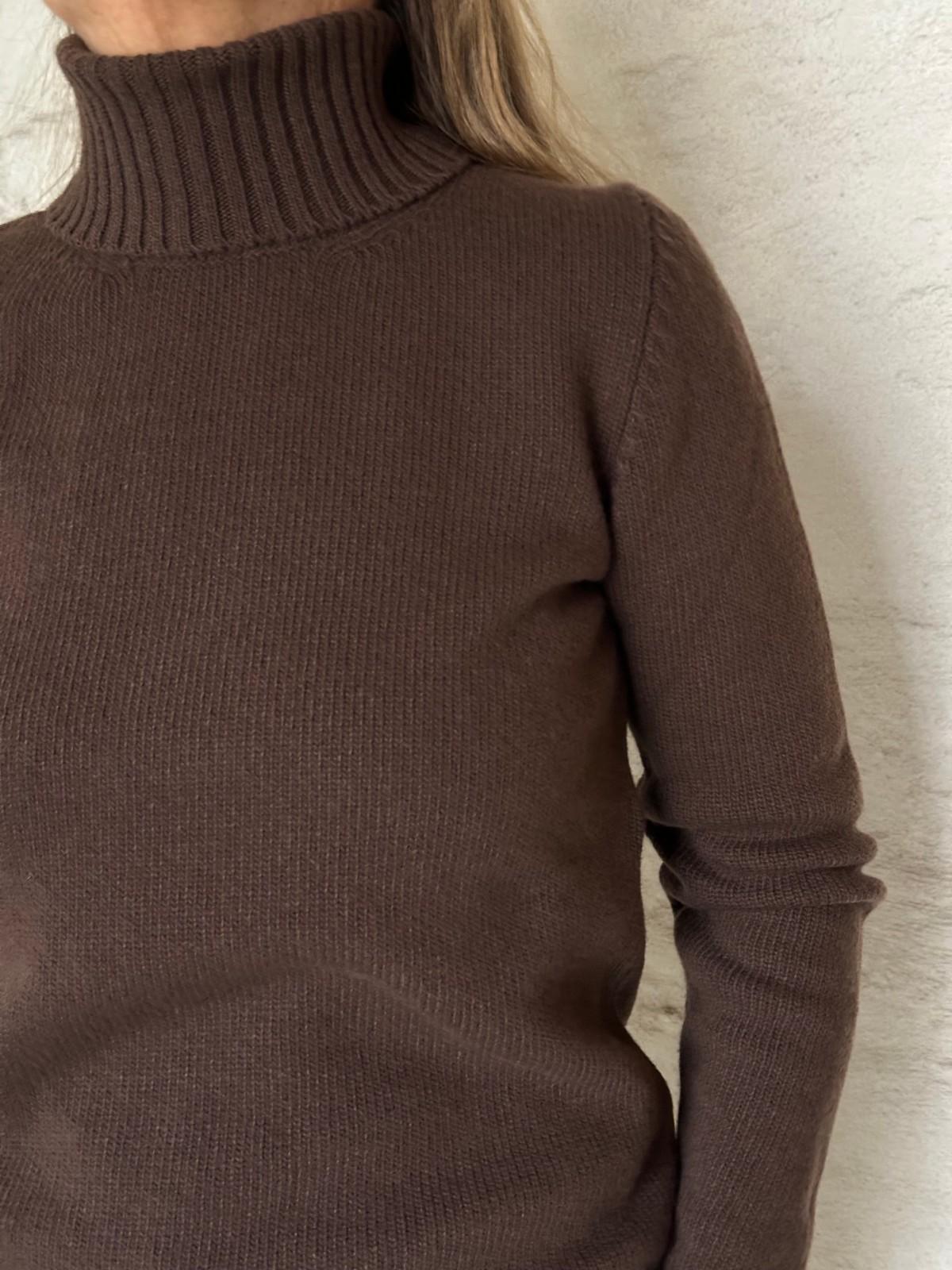 GOLF COLLO ALTO DONNA CACAO CALT CACAO SILVIA SCALMANA 