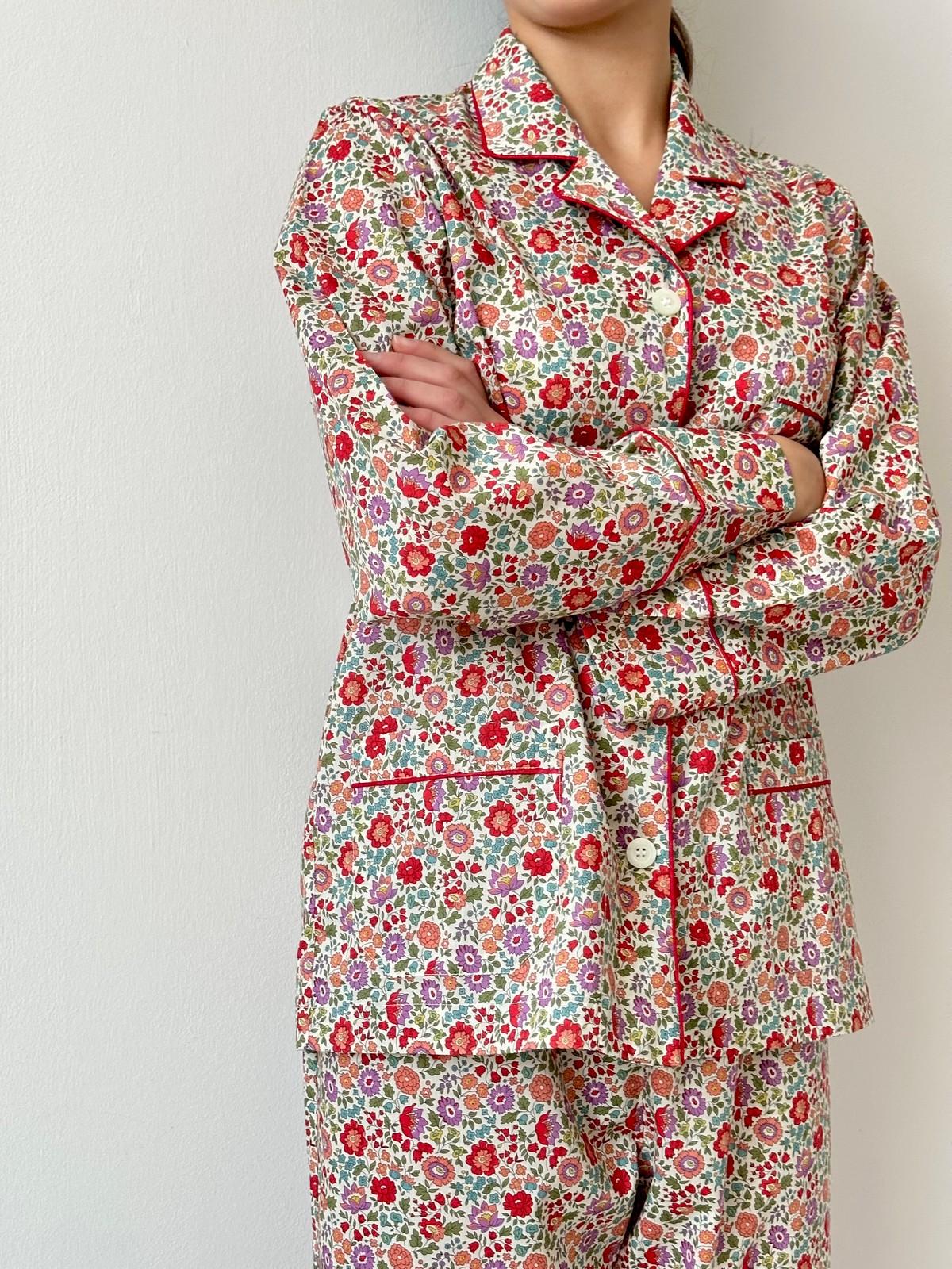 PIGIAMA LIBERTY "D'ANJO" RED WINTER CODL DANJOREDWINTER SILVIA SCALMANA 