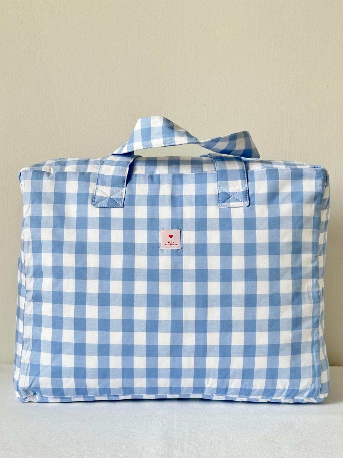 VALIGIA QUADRONE AZZURRO VANPQDR AZZ SILVIA SCALMANA 