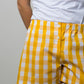 SHORTS DONNA QUADRONE GIALLO SHDPQDR GIA SILVIA SCALMANA 