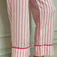 PIGIAMA DONNA IN LINO TAGLIATELLA FRAGOLA PROFILO FRAGOLA CODITAG FRGFRG SILVIA SCALMANA 
