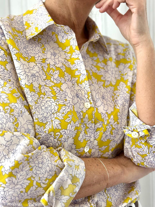 CAMICIA LIBERTY DONNA "COSTUME" GIALLO