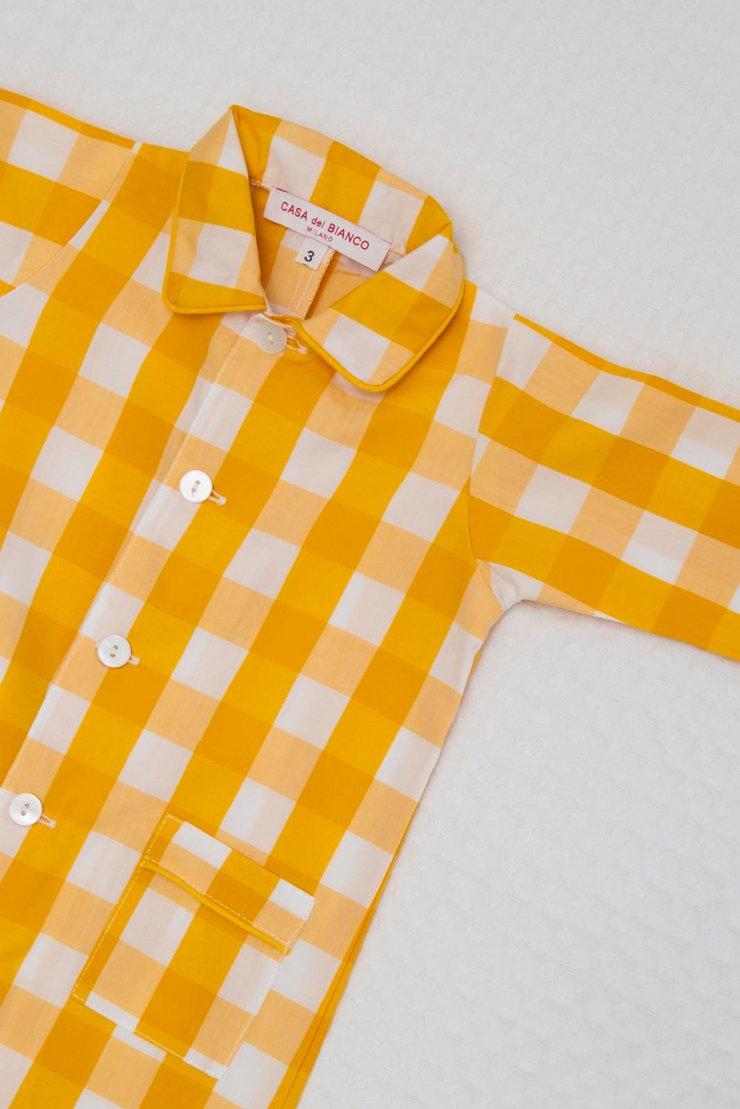 TUTINA POPELINE QUADRONE GIALLO PROFILO GIALLO TUBPQDR GIAGIA SILVIA SCALMANA 