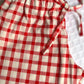 PANTALONE BAMBINO IN FLANELLA FINESTRATO ROSSO PBFL FINESTROSSO SILVIA SCALMANA 