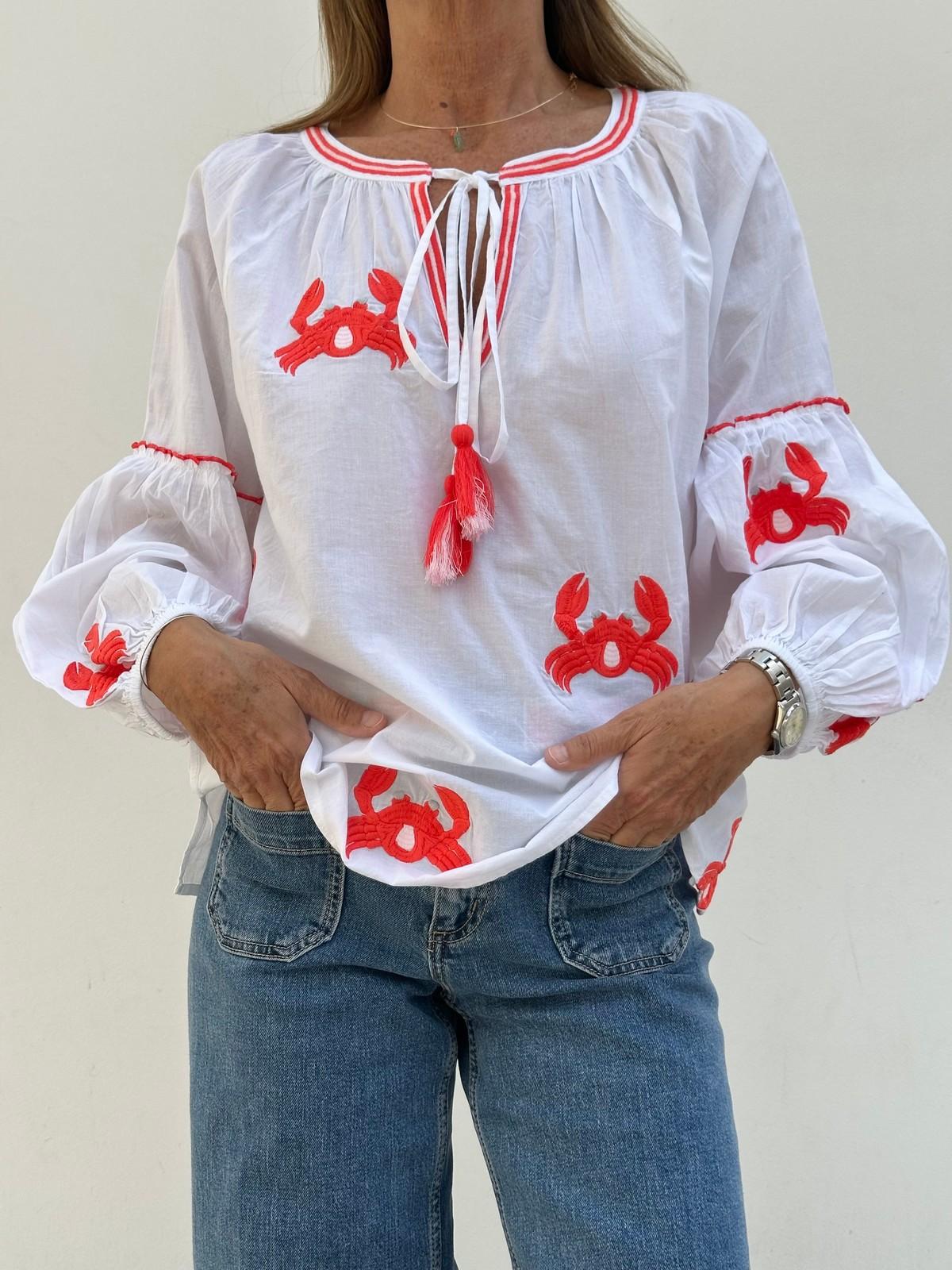CAMICIA GRANCHIO CORALLO GRANCHIO A# CASA DEL BIANCO 