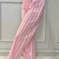 PANTALONI DONNA RIGONE ROSA/ROSSO<BR/> PADPRGO RSA SILVIA SCALMANA 