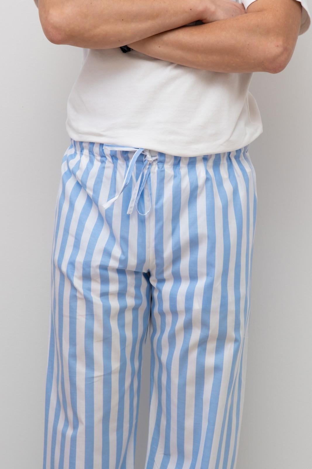 PANTALONI POPELINE UOMO TAGLIATELLA AZZURRA PAUPTAG AZZ SILVIA SCALMANA 