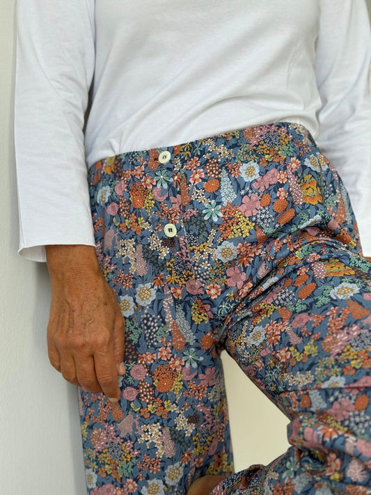 PANTALONI LIBERTY DONNA "CIARA" PDLIB CIARAFBLU SILVIA SCALMANA 
