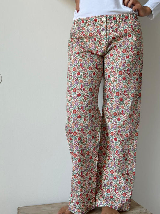 PANTALONI LIBERTY DONNA "D'ANJO" RED WINTER PADL DANJOREDWINTER SILVIA SCALMANA 