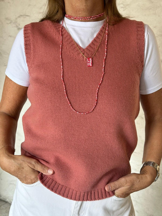 GILET DONNA LANA ROSA CRETA GILTD LROSACRETA SILVIA SCALMANA 