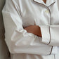 PIGIAMA DONNA BIANCO PROFILO MARRONE