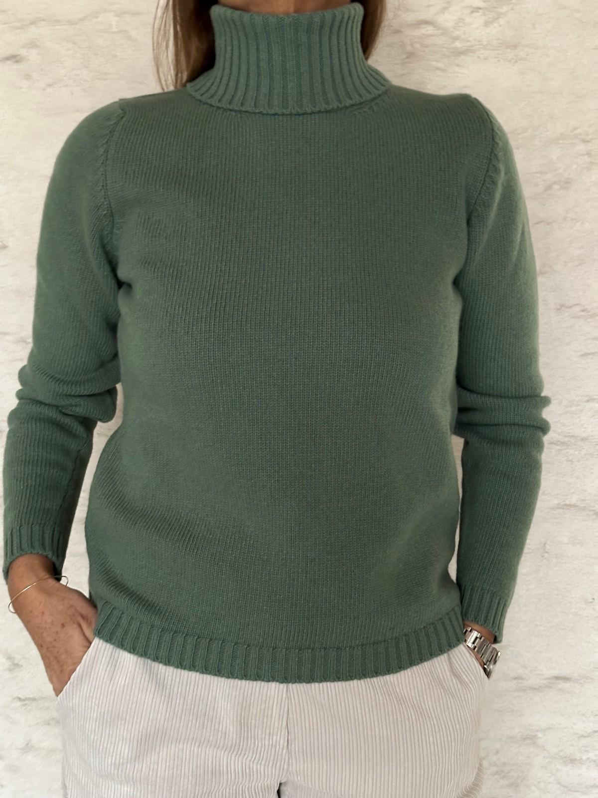 GOLF COLLO ALTO DONNA SALVIA CALT SALVIA SILVIA SCALMANA 