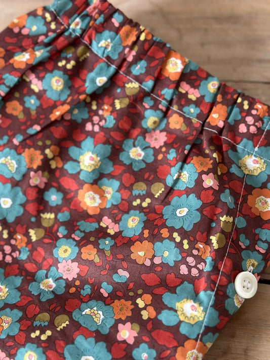 PANTALONI LIBERTY DONNA "BETSY MEADOW" BORDEAUX PDLIB BETSYMEADOWBORD SILVIA SCALMANA 