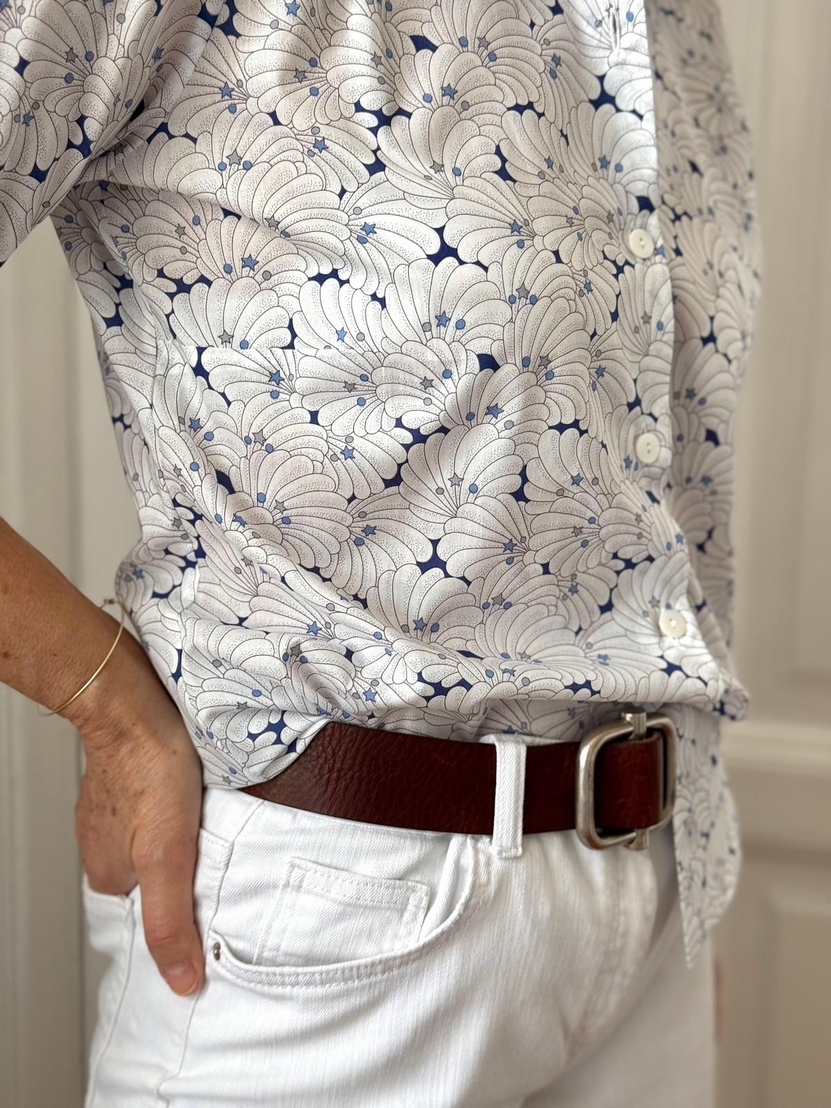 CAMICIA LIBERTY DONNA "POIRET SHELL" BLU