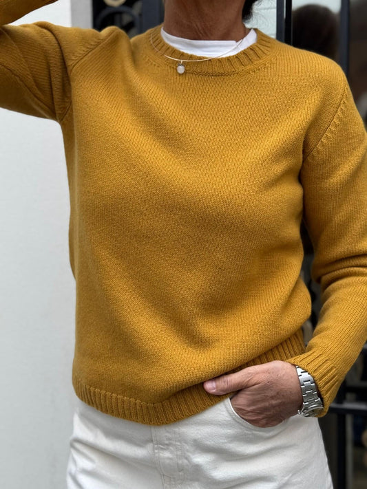 GIROCOLLO DONNA IN LANA "ORO"