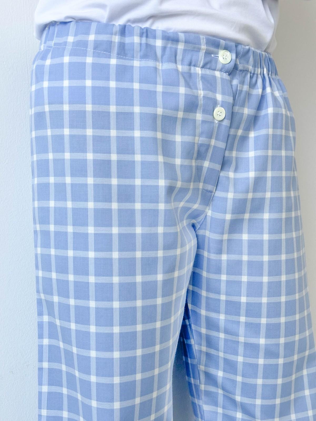 PANTALONI DONNA FINESTRATO FONDO AZZURRO PADFFIN AZZ SILVIA SCALMANA 