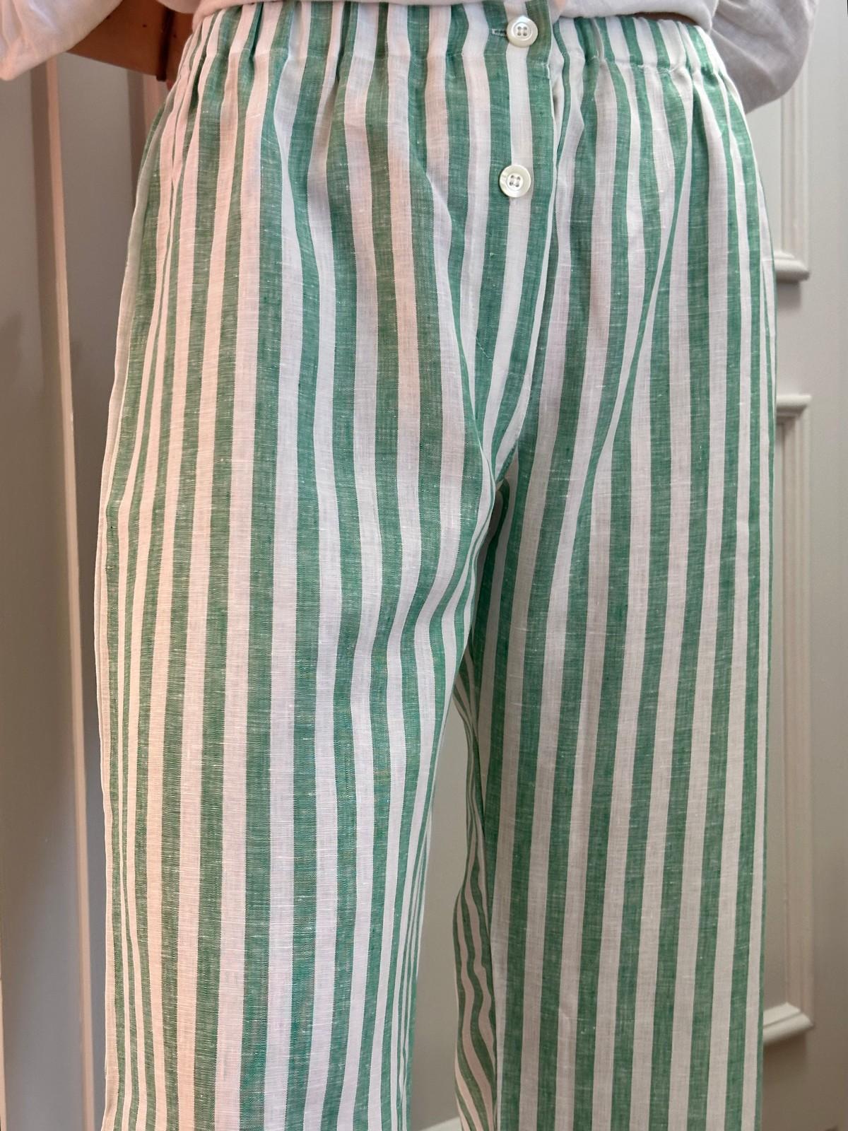 PANTALONI DONNA LINO TAGLIATELLA VERDE PADITAG VER SILVIA SCALMANA 