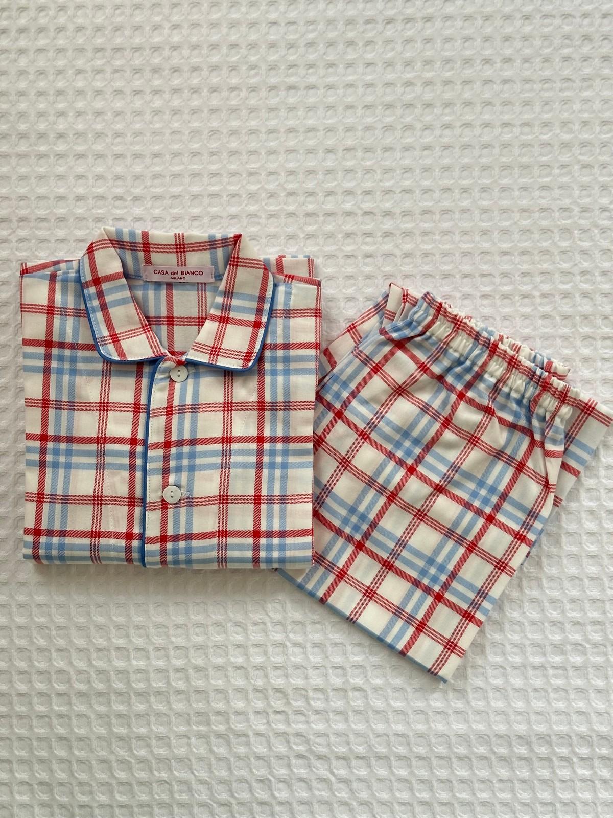 COMPLETO BIMBO SCOZZESE AZZURRO/ROSSO COBFSCO AZZROS SILVIA SCALMANA 