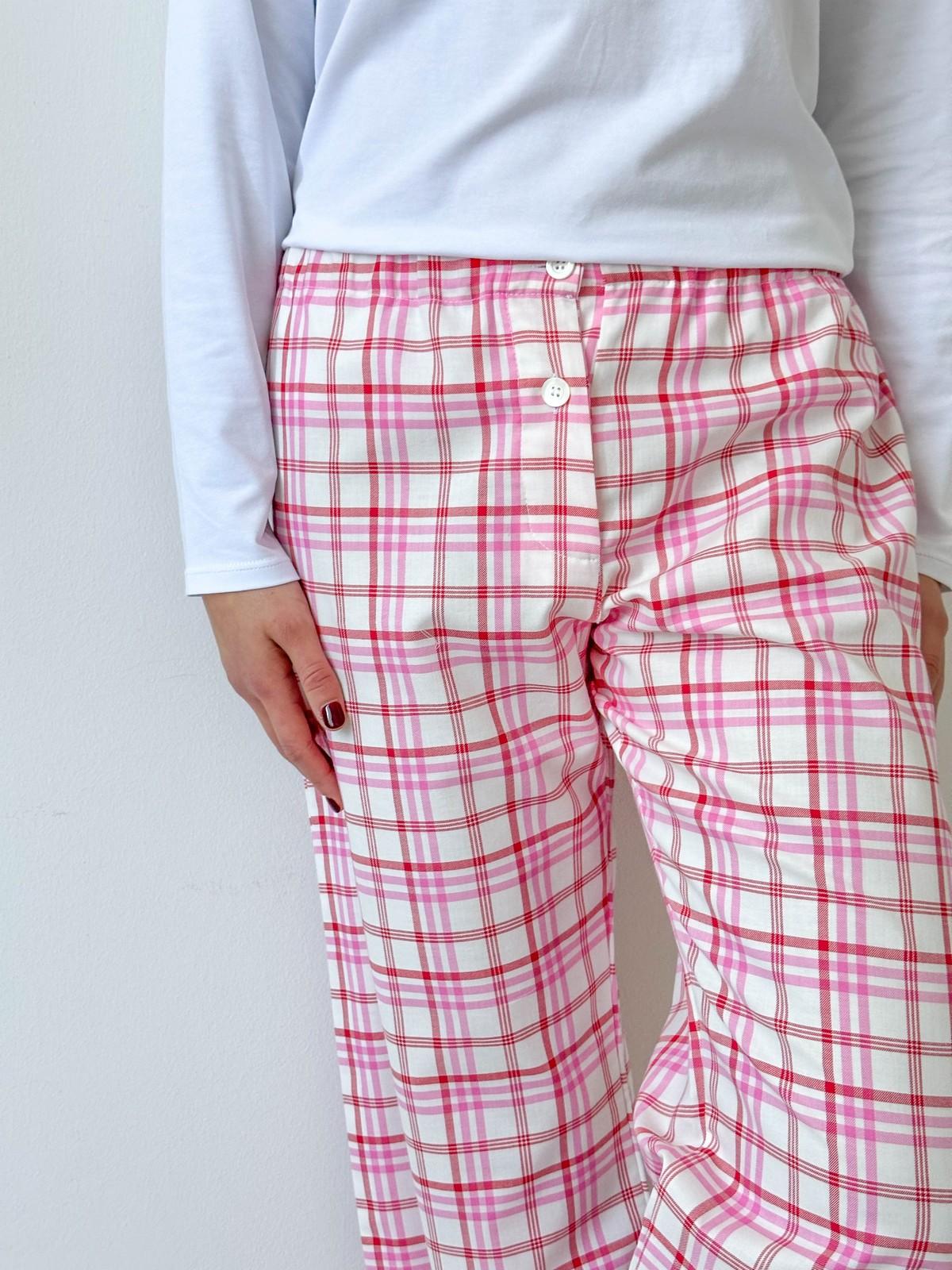 PANTALONI DONNA SCOZZESE FRAGOLA/ROSSO PADFSCO FRG SILVIA SCALMANA 