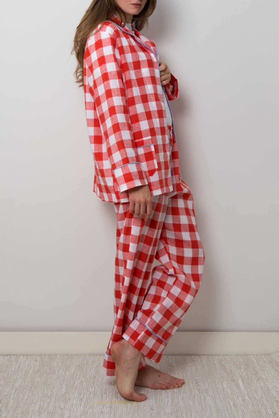 COMPLETO DONNA LINO QUADRONE CORALLO PROFILO AZZURRO CODIQDR CORAZZ SILVIA SCALMANA 