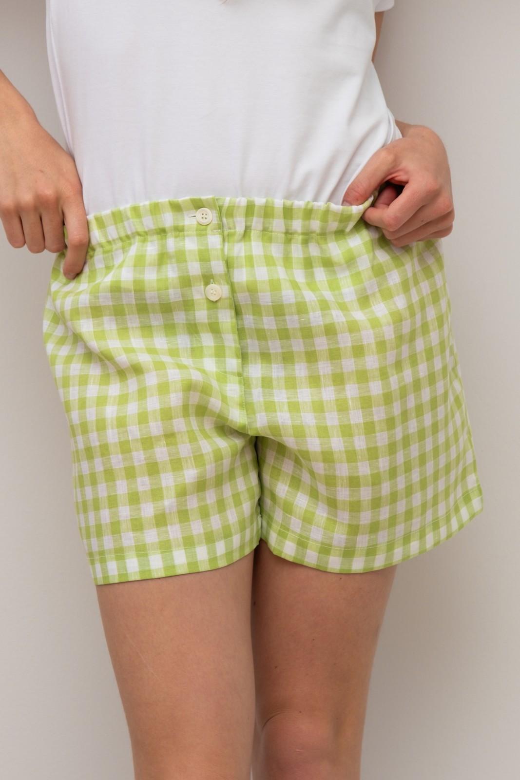 SHORTS LINO QUADRO MELA SHDIQDR VER SILVIA SCALMANA 