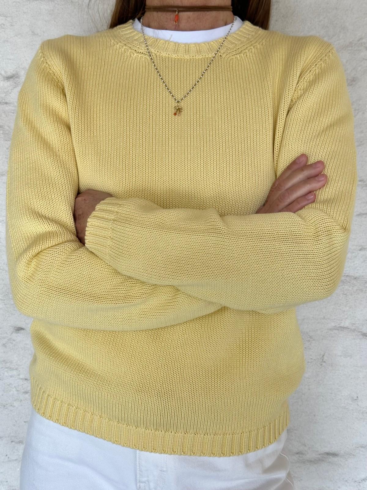 GIROCOLLO COTONE DONNA GIALLO GIRTDC GIALLO SILVIA SCALMANA 