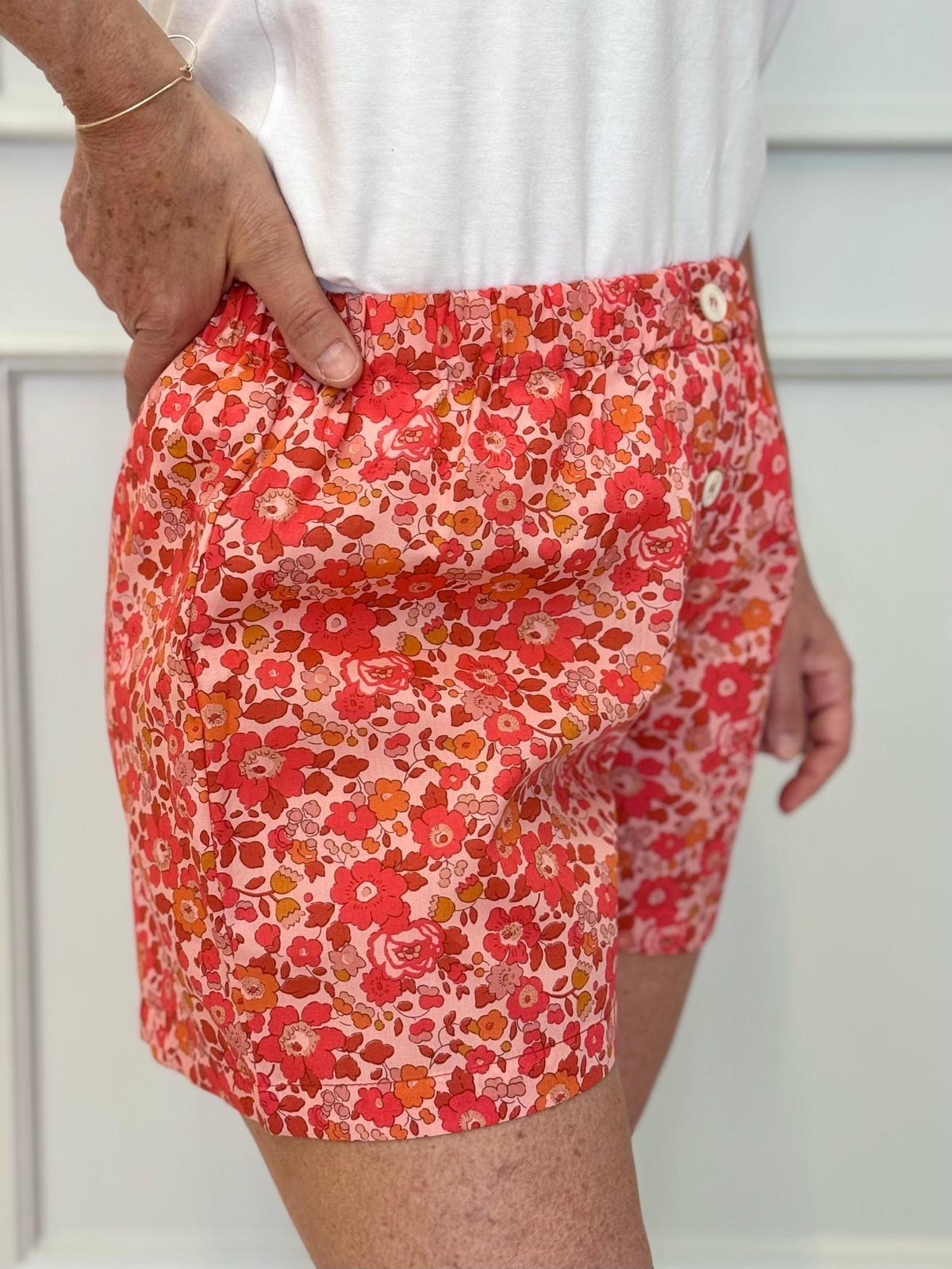 SHORTS LIBERTY DONNA "BETSY" ROSSO SHDL BETSYROSSO SILVIA SCALMANA 