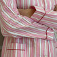 PIGIAMA DONNA RIGONE ROSA/ROSSO PROFILO ROSSO