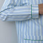 COMPLETO UOMO RIGONE AZZURRO/VERDE COUFRGO VAZVER SILVIA SCALMANA 